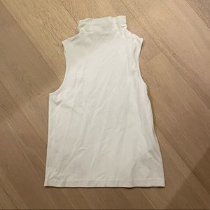 Club Monaco White Turtleneck Tank - Size S